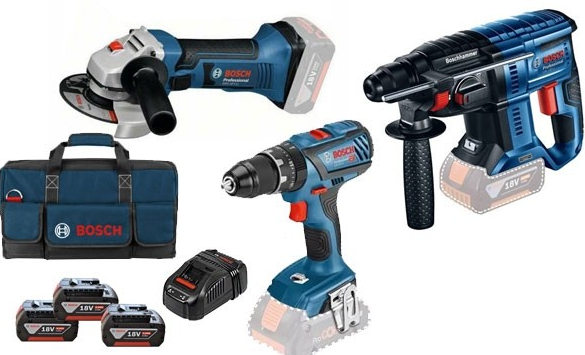 3 TOOL GSB 18V-28+GSW 18V-LI+GBH 18V-21